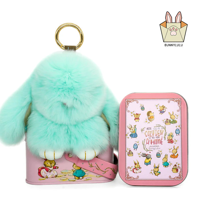 Handcrafted Plush Bunny Keychain Charm
