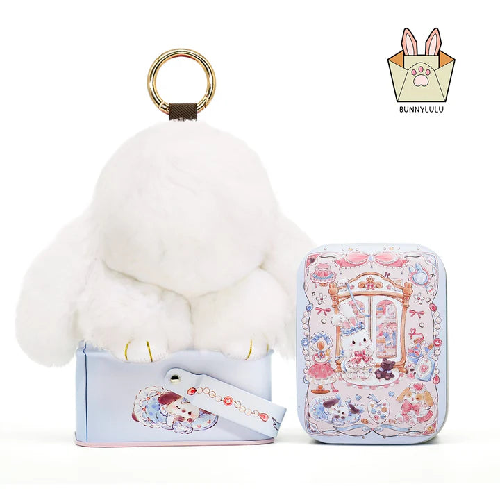 Handcrafted Plush Bunny Keychain Charm