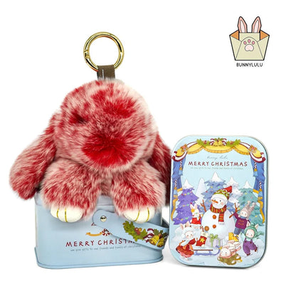 Handcrafted Plush Bunny Keychain Charm